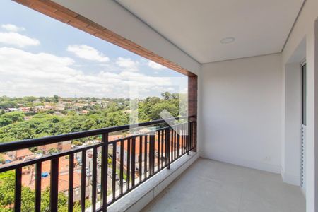 Varanda da Sala de apartamento à venda com 1 quarto, 56m² em Morumbi, São Paulo