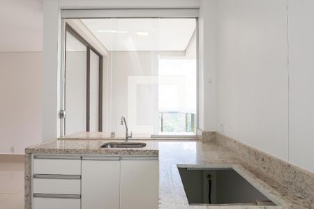 cozinha de apartamento para alugar com 1 quarto, 64m² em Vila da Serra, Nova Lima