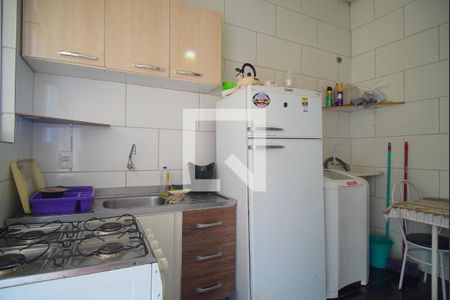 Cozinha de apartamento para alugar com 1 quarto, 30m² em Ideal, Novo Hamburgo