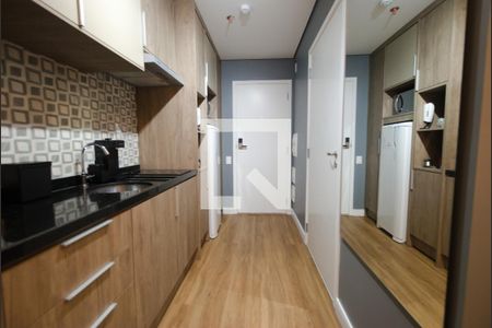 Cozinha de apartamento para alugar com 1 quarto, 27m² em Vila Mariana, São Paulo