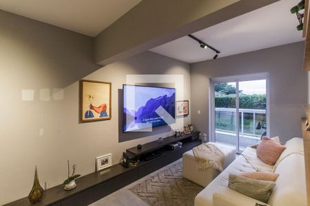 Sala de TV de apartamento à venda com 1 quarto, 86m² em Empresarial 18 do Forte, Barueri