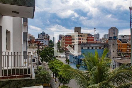 Vista Sala de apartamento para alugar com 1 quarto, 55m² em Jardim Tres Marias, Guarujá