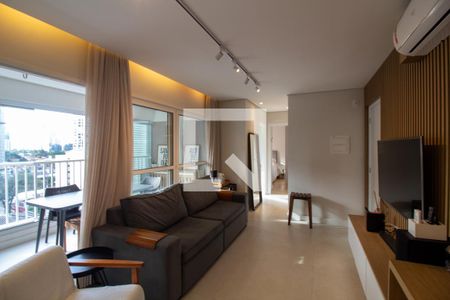 Sala de apartamento à venda com 2 quartos, 62m² em Brooklin Paulista, São Paulo