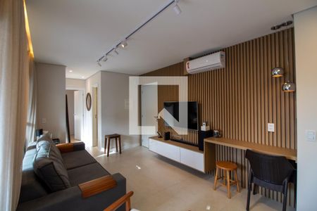 Sala de apartamento à venda com 2 quartos, 62m² em Brooklin Paulista, São Paulo