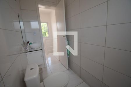 Banheiro da Suíte de casa de condomínio à venda com 2 quartos, 52m² em Rondônia, Novo Hamburgo