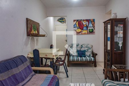 Sala de apartamento para alugar com 1 quarto, 80m² em Balneário Cidade Atlântica, Guarujá