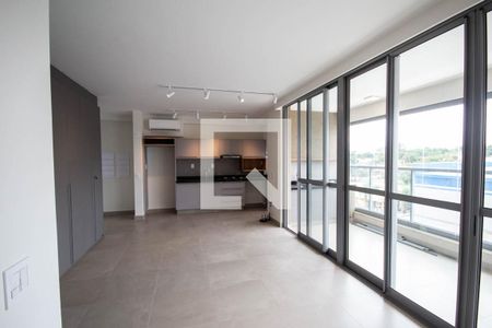 Sala - quarto de apartamento para alugar com 1 quarto, 53m² em Alto da Boa Vista, Ribeirão Preto