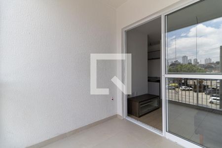 Varanda da Sala de apartamento para alugar com 1 quarto, 45m² em Vila Dom Pedro I, São Paulo