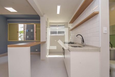 Cozinha de kitnet/studio para alugar com 1 quarto, 37m² em Jardim Paulista, São Paulo