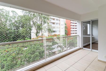 Varanda da Sala de apartamento para alugar com 2 quartos, 74m² em Vila Andrade, São Paulo
