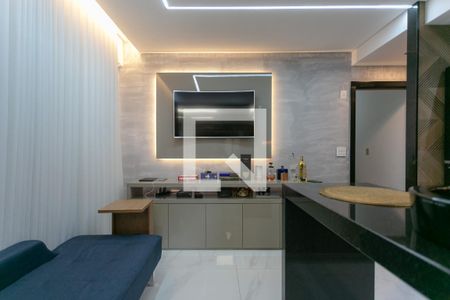 Sala/Cozinha de apartamento à venda com 1 quarto, 34m² em Funcionários, Belo Horizonte