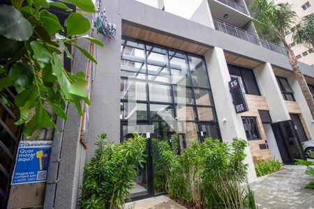 Studio para alugar com 29m², 1 quarto e sem vaga Studio para alugar com 29m², 1 quarto e sem vagaFachada