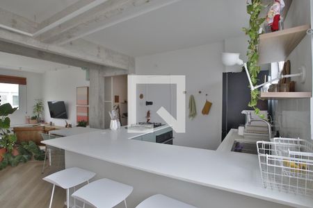 Cozinha Americana de apartamento para alugar com 2 quartos, 71m² em Boqueirão, Santos