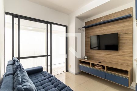 Sala - TV de apartamento à venda com 1 quarto, 42m² em Santa Cecília, São Paulo