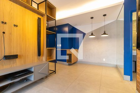 Sala de apartamento à venda com 1 quarto, 45m² em Bosque, Campinas
