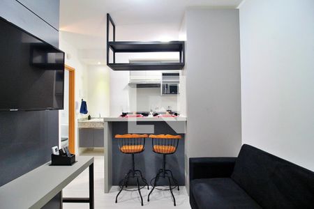 Studio - Sala de apartamento à venda com 1 quarto, 30m² em Jardim, Santo André