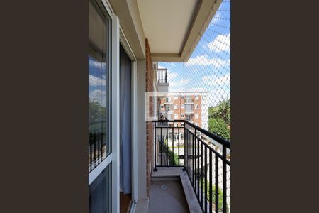 Sala  - varanda de apartamento para alugar com 1 quarto, 39m² em Granja Viana, Cotia