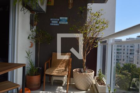 Varanda da Sala de apartamento para alugar com 2 quartos, 60m² em Taquara, Rio de Janeiro