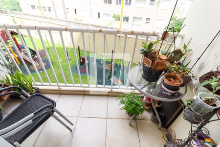 Sacada da Sala de apartamento à venda com 2 quartos, 52m² em Parque Reboucas, São Paulo