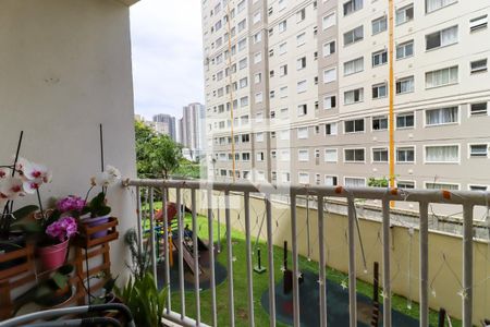 Sacada da Sala de apartamento à venda com 2 quartos, 52m² em Parque Reboucas, São Paulo
