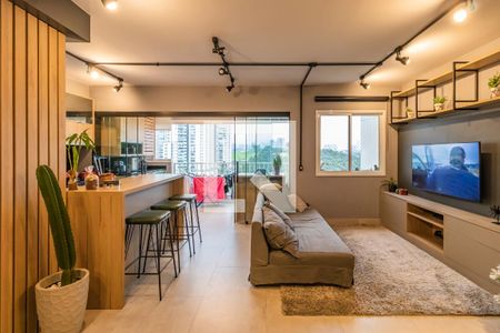 Sala de apartamento à venda com 2 quartos, 70m² em Alphaville Empresarial, Barueri