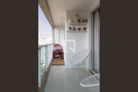 Varanda da sala  de apartamento à venda com 3 quartos, 137m² em Recreio dos Bandeirantes, Rio de Janeiro