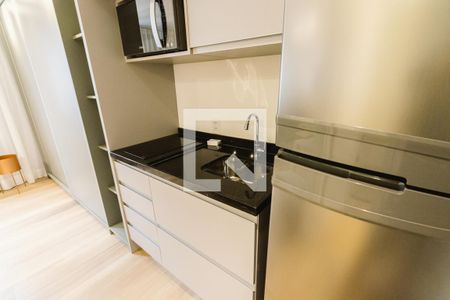 Cozinha de kitnet/studio para alugar com 1 quarto, 24m² em Perdizes, São Paulo