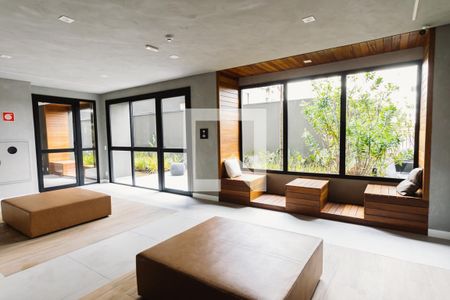 Studio para alugar com 24m², 1 quarto e sem vaga Studio para alugar com 24m², 1 quarto e sem vagaHall social