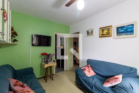 Sala de apartamento para alugar com 1 quarto, 58m² em Guilhermina, Praia Grande