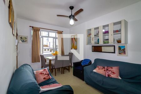 Sala de apartamento para alugar com 1 quarto, 58m² em Guilhermina, Praia Grande