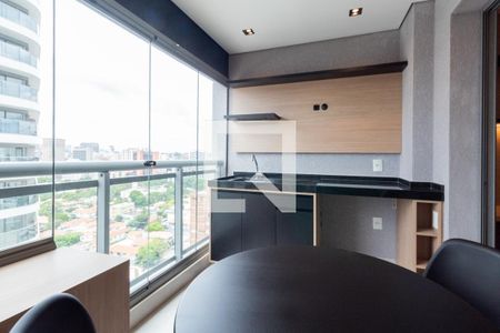 Studio - varanda gourmet de kitnet/studio para alugar com 1 quarto, 30m² em Pinheiros, São Paulo