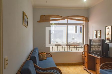 Sala de apartamento para alugar com 1 quarto, 47m² em Enseada, Guarujá