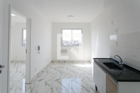 Sala / cozinha / Serviço de apartamento para alugar com 1 quarto, 24m² em Vila Nova das Belezas, São Paulo