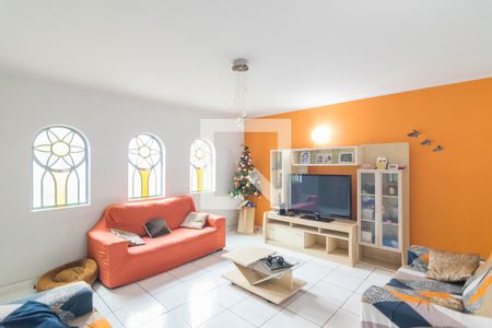 Sala de Estar de casa à venda com 3 quartos, 300m² em Vila Scarpelli, Santo André