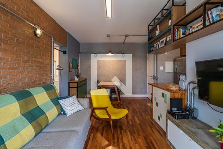 Sala de apartamento para alugar com 1 quarto, 52m² em Empresarial 18 do Forte, Barueri