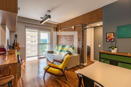 Sala de apartamento para alugar com 1 quarto, 52m² em Empresarial 18 do Forte, Barueri