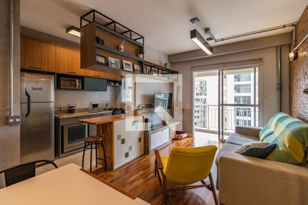 Sala de apartamento para alugar com 1 quarto, 52m² em Empresarial 18 do Forte, Barueri