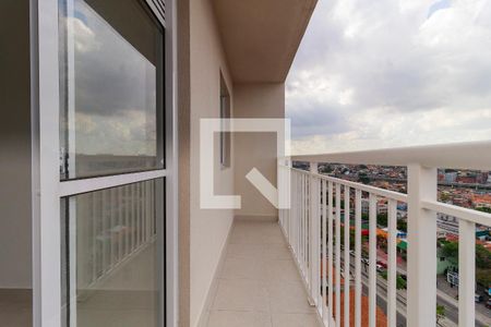 Varanda da Sala de apartamento para alugar com 1 quarto, 37m² em Vila das Belezas, São Paulo