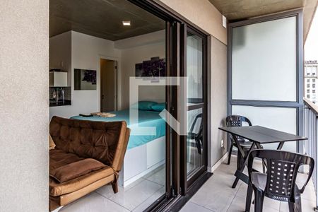 Apartamento para alugar com 28m², 1 quarto e sem vagaVaranda