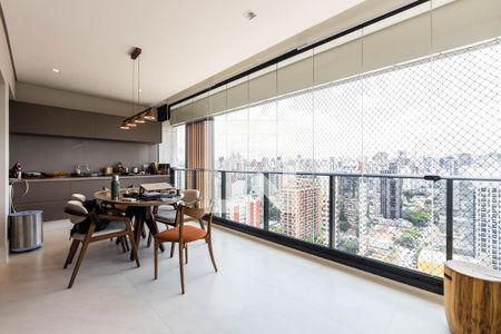 Varanda da Sala de apartamento à venda com 1 quarto, 73m² em Pinheiros, São Paulo