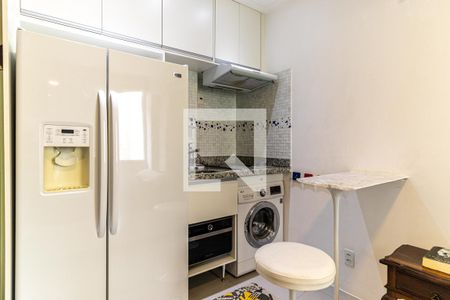 Cozinha de kitnet/studio à venda com 1 quarto, 21m² em República, São Paulo
