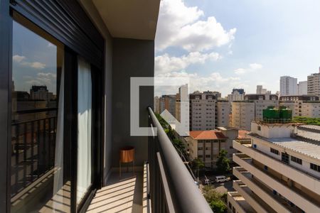 Studio - Varanda de kitnet/studio para alugar com 1 quarto, 23m² em Perdizes, São Paulo