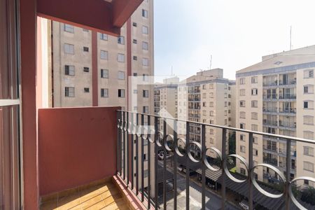 Varanda da Sala de apartamento para alugar com 2 quartos, 56m² em Jardim Celeste, São Paulo