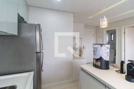 Sala e cozinha de apartamento para alugar com 1 quarto, 38m² em Liberdade, São Paulo