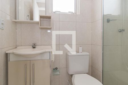 Banheiro de apartamento à venda com 1 quarto, 33m² em Jardim Botânico, Porto Alegre