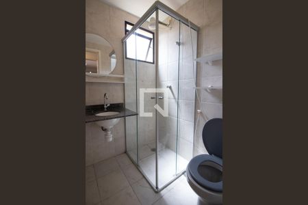 Banheiro do Quarto de apartamento para alugar com 1 quarto, 42m² em Vila Guarani (z Sul), São Paulo