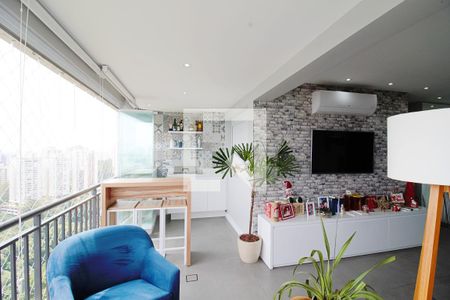 Varanda gourmet de apartamento à venda com 3 quartos, 90m² em Jardim Caboré, São Paulo