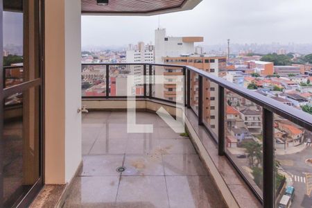 Varanda da Sala de apartamento para alugar com 3 quartos, 194m² em Jardim Avelino, São Paulo