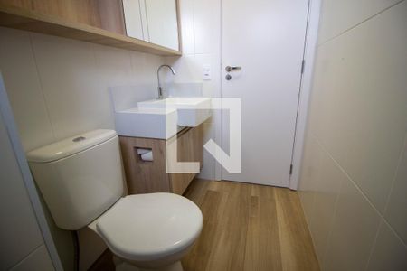 Banheiro de kitnet/studio para alugar com 1 quarto, 25m² em Perdizes, São Paulo