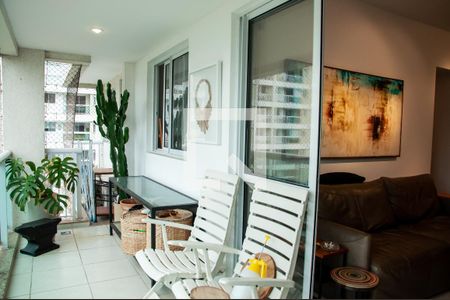 Varanda da Sala de apartamento à venda com 3 quartos, 90m² em Recreio dos Bandeirantes, Rio de Janeiro